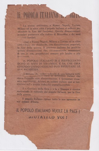Rare italian propaganda - italian,
