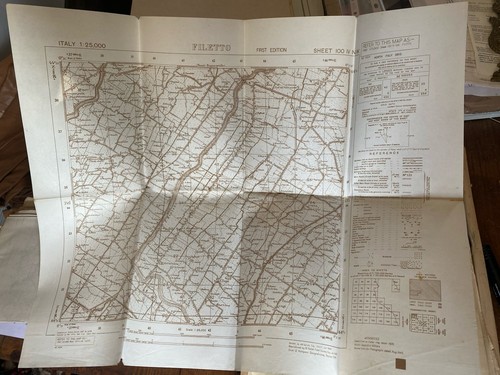 Mappa militare ww2 italia - mappa,