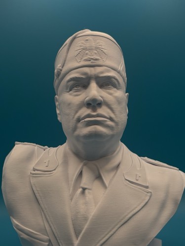 Busto benito mussolini - 3d, war