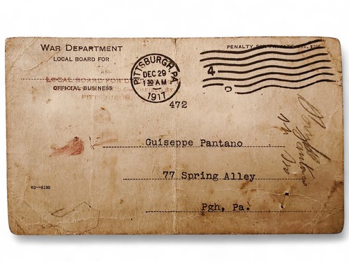 Cartolina leva militare usa - cartolina,